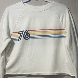 MOSSIMO "Y2K"Ladies Lightweight Comfy Crop Sweater Beige Long Sleeves Size Small